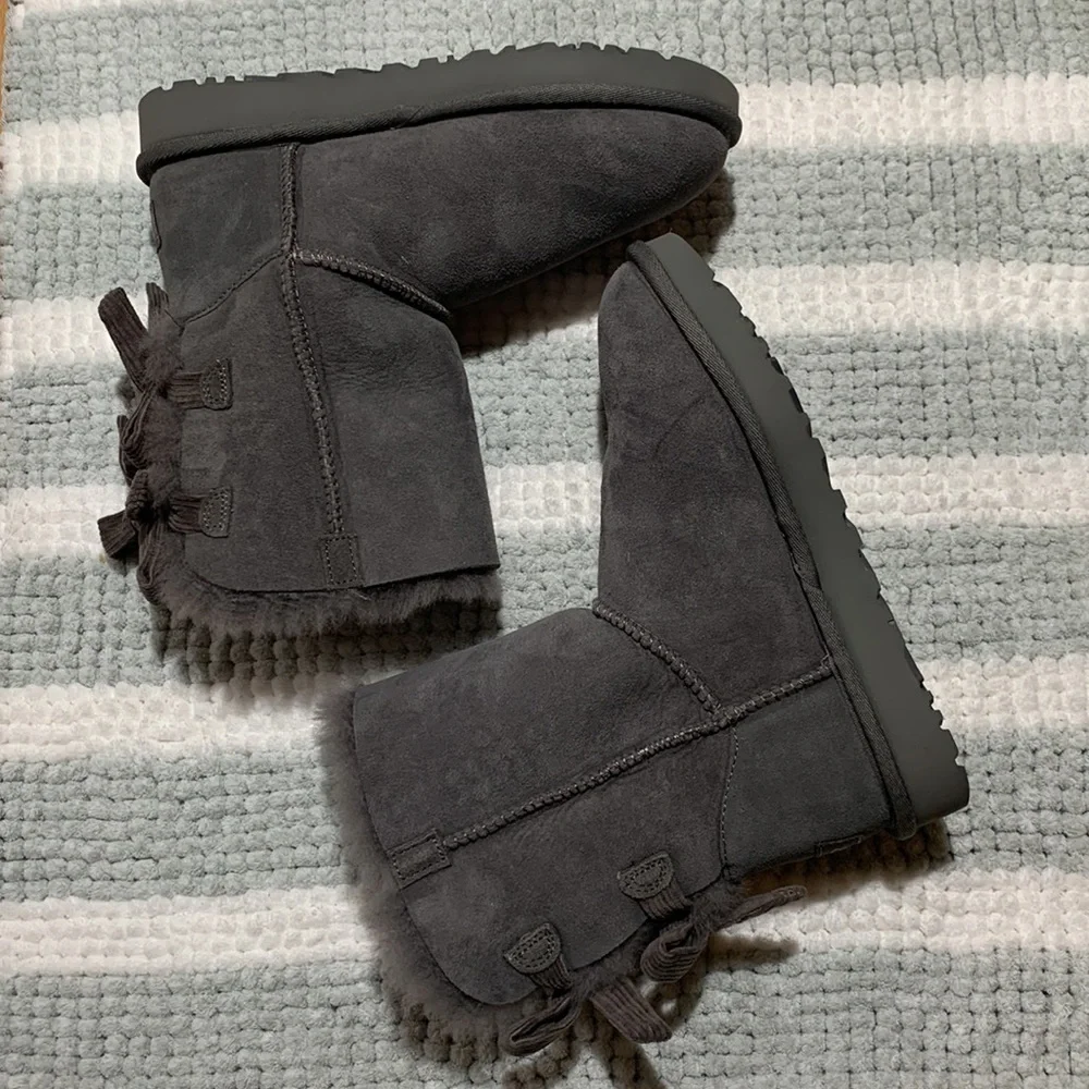 UGG BAILEY TWINFACE CORDUROY BOW BOOT
